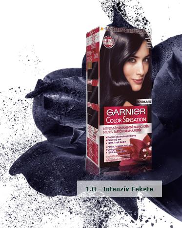 Garnier Color Sensation tart�s kr�mhajfest�k 1 - intenz�v fekete